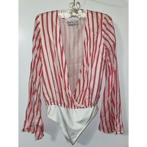 Red stripe Matteo bodysuit